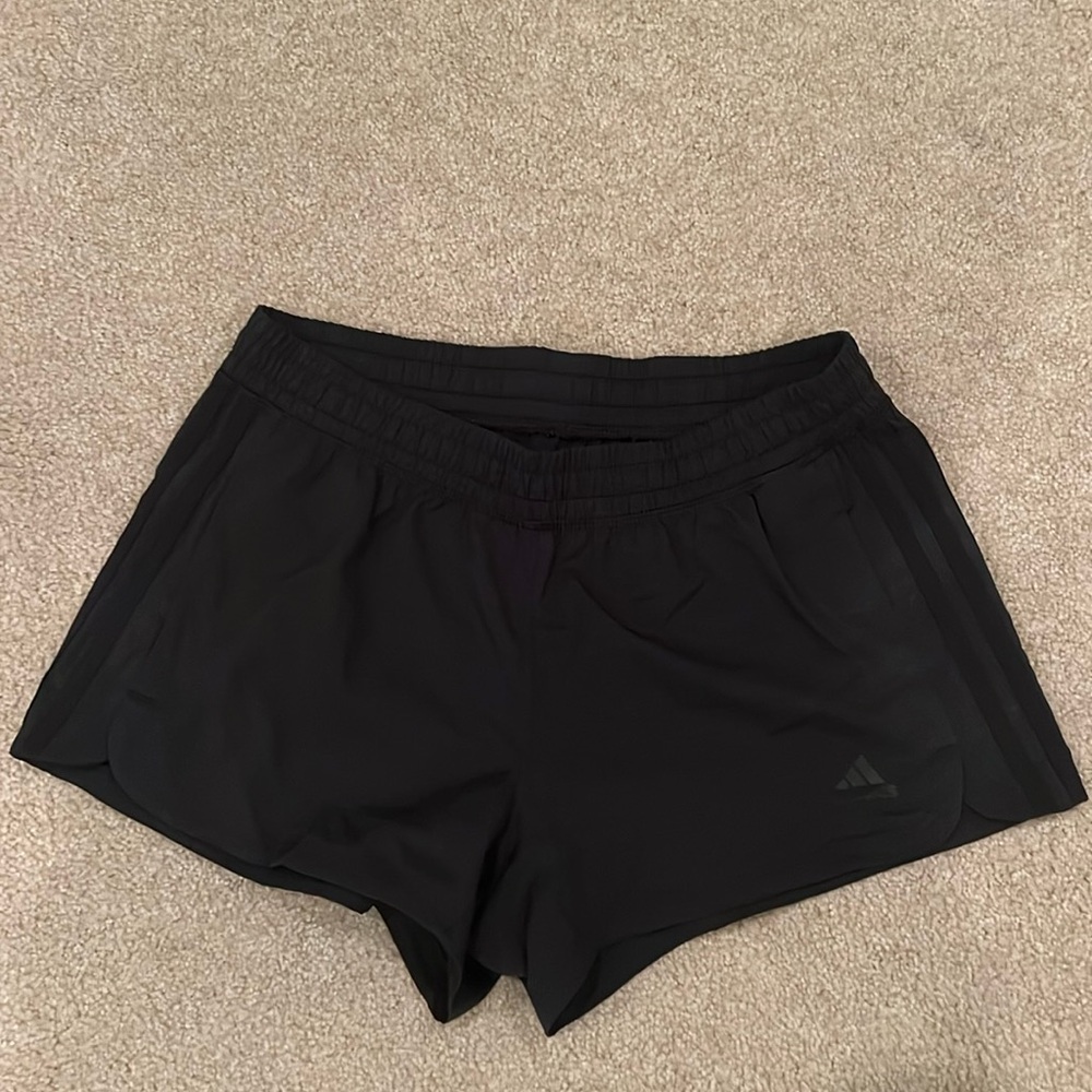 black adidas shorts